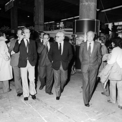 1982 - Ranieri di Monaco e il figlio Alberto di Monaco in visita al 22° Salone Nautico internazionale di Genova